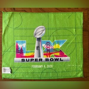 Super Bowl Seattle Seahawks towel with official NFL sticker